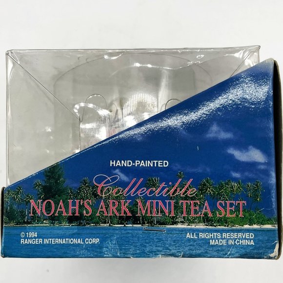 Vtg Ranger International Noahs Ark Mini Tea Set Hand Painted Collectible 1994 - Picture 3 of 8